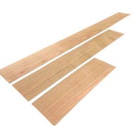 0.04 inch (1 mm) Thick Solid Wood Sheet Sliced Wood Cherry Blossom 1 Piece DIY Craft Material Material Cherry Board Thin Sheet (Black Cherry S: 3.7 x 11.6 inches (95 x 295 mm)