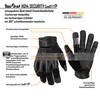 TacFirst Security Quartz Gloves H014 360° Cut Resistant, Touchscreen Summer