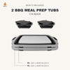 Drip EZ Collapsible BBQ Prep Tubs 2-Piece Set (V2) -