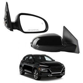 Dasbecan Right Side Mirror Compatible With 18-23 Hyundai Kona 8pins Black