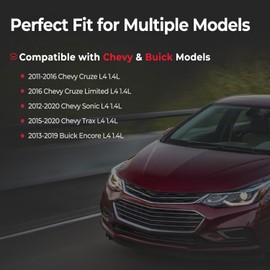 Aluminum Engine Coolant Housing Water Outlet Compatible with 2011-2016 Chevy Cruze, 2012-2020 Chevy Sonic, 2015-2020 Chevy Trax, 2013-2019 Buick Encore Replaces 25193922, 902-846, 55565334, 15-11105