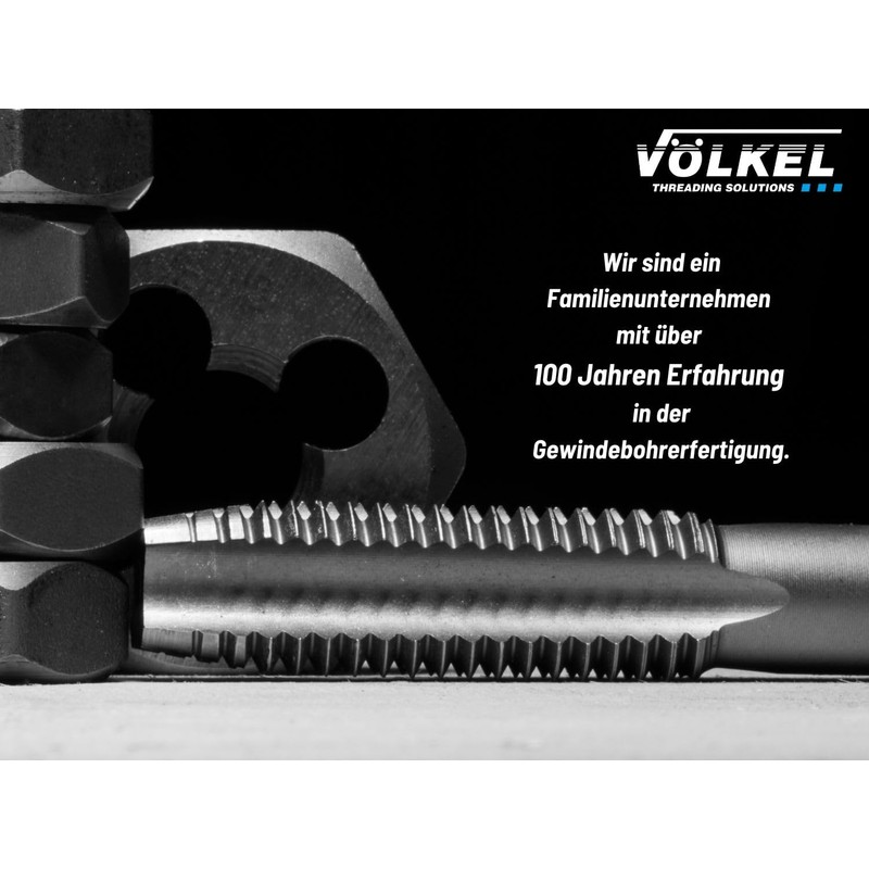 Völkel, 27354, Hand tap set, DIN 352, HSS-G, 14 x
