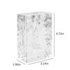 Marvala Crystal Flower Vase with Glacial Texture,Heavy Duty Large Clear