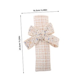 Zerodeko Cute Bow Design Car Shoulder Pad Protector Adorable Belt Cover for Travel Seat Stylish and Comfortable Protector for Car Seats Quick Installation and Protection From Scratches and