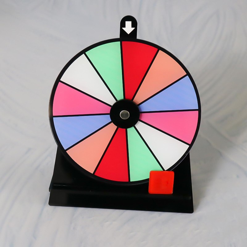 Spinnings Prize Wheel Spinner with Stand, Non-Slip Detachable Spin The