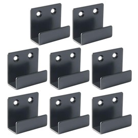 Alise Black Tile Display Wall Hanger Fastenerr,Stainless Steel Wall Mount Tile Brackets Hook Heavy Duty Tile Hanger for Mirrors,Picture Frame,Ceramic Wall Display,Fit 15mm Thick,Pack of 8