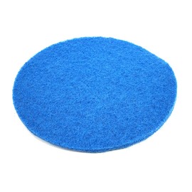 CENPEK Round Floor Scrub Pad, 16 Cm Reusable Scrub Mop And Electric Rotary Mop Head Compatible For Floor Cleaning, 2 Green Cleaning Rags, 2 Blue Waxed Rags