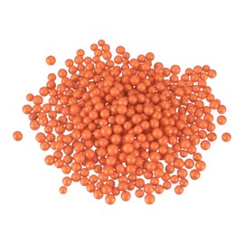 MECCANIXITY Foam Beads Foam Balls 7-9mm for Wedding and Party Decorations, Tiny Packing Balls, Arts DIY Crafts Supplies (Bright Orange,1 Pack Approx 1500pcs)