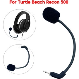 Black Portable 2.5mm Microphone Stereo Studio Gaming Headset Voice Mic- for Turtle-Beach Recon 500 Microphone Replacement Portable Microphone Stereo Studio Gaming Headset Voice Mic (2.5mm )