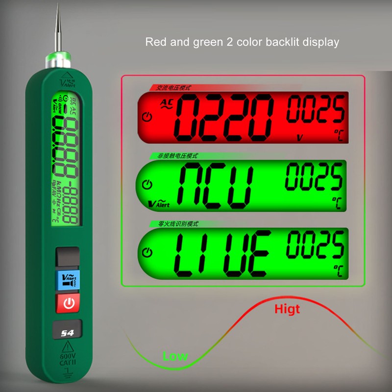 BSIDE S4 Intelligent Sensor Voltage Tester Digital Test Pen Voltmeter
