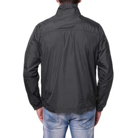 TRAILSIDE SUPPLY CO. Mens Windbreaker Jackets Lightweight Packable Jacket,Windproof and Dustproof Dark Grey Size X-Large