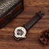 FORSINING Fashionable Wrist Watch Mechanical Semi Automatic Hollow Pattern Men's