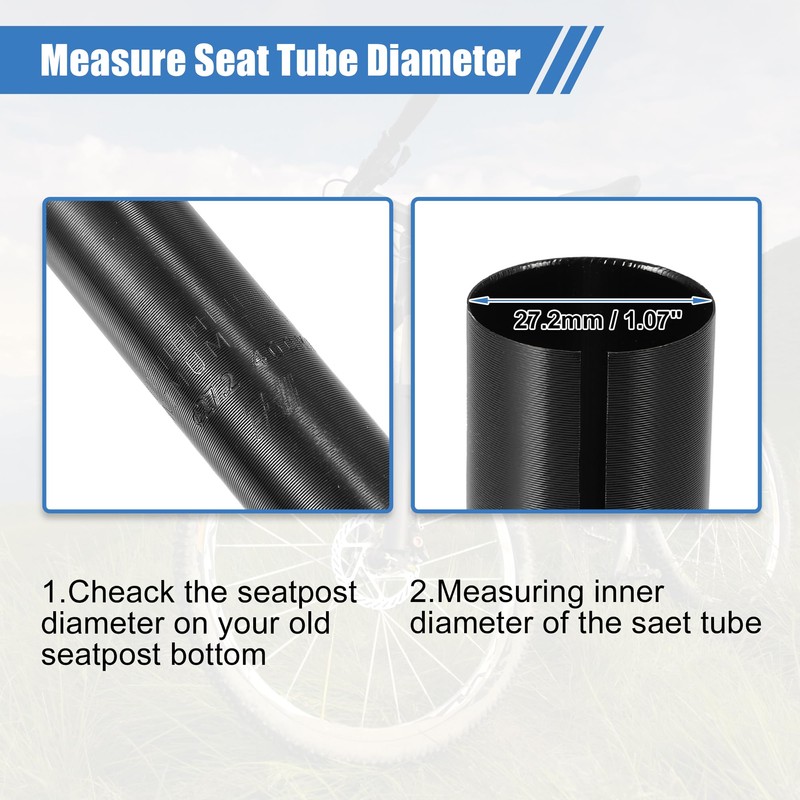 X AUTOHAUX 2 Pcs 27.2mm to 28.6mm Bike Seat Post