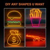 YM E-Bright Orange Led Neon Strip Lights Without Power Supply,