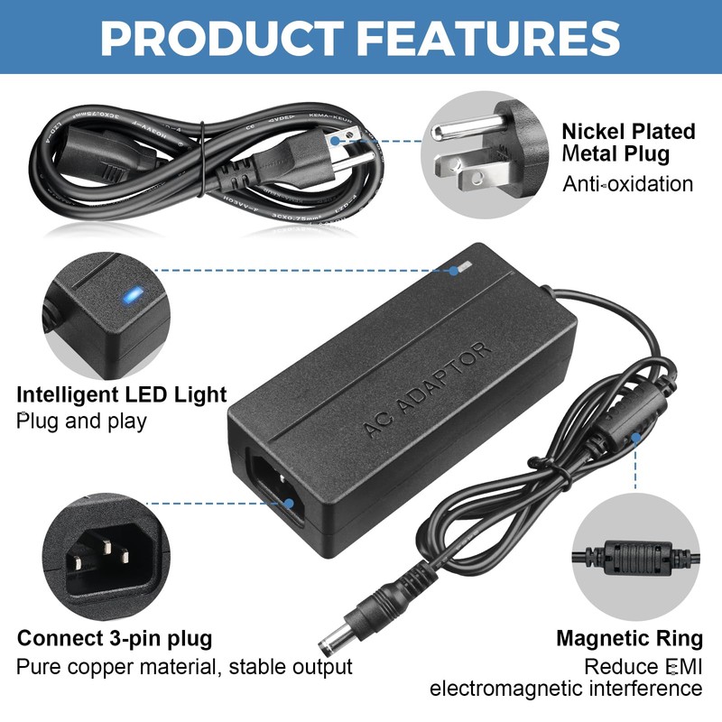 HPMN 24V 3A Power Supply Adapter AC to DC 24V