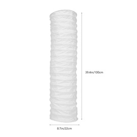 POPETPOP Nordic Style Paper Floor Lamp Shade, Soft Light Cover for Living Room, Bedroom, Study, White, 36.22x8.66 Inches, Home and Hotel Decor, No Base