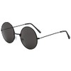 Rio Grande ZM-SG6767 Round Design Gradient Sunglasses, Frame: Black/Lens: Gray