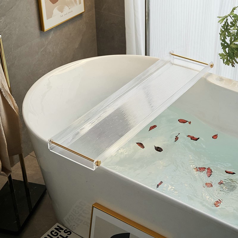 Bath Tray for Bathtub, NEWRAIN Luxury Bathtub Caddy Tray, 1
