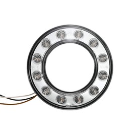 HELLA 2SB 008 405-101 Rearlight - LED - 12V - Round - Fitting - Lens Colour: Crystal clear - LED colour: Red - left/right