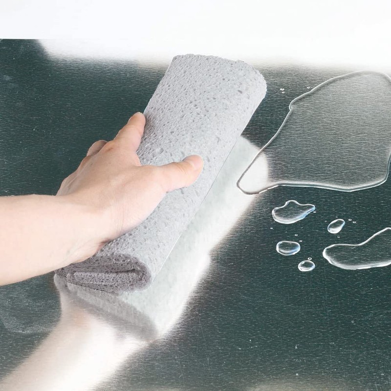 ベストコ セルローズ 水切りマット キッチン 食器 吸水 約45×31cm グレー MA-193