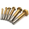 Hakkin 6pcs 90 Degree 3 Flute 6.3-20.5mm HSS Countersink Drill