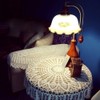 Gracebuy Beige 35 Inch Round HANDMADE Cotton Crochet Lace Placemat