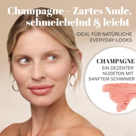 EGYPT-WONDER® Day+Night Lipstick Champagne - Delicate Nude with Soft Shimmer - Smooth Lipstick with Silky Texture - For Natural Looks & Subtle Elegance