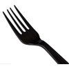 Black Plastic Fork Strong Heavy Duty Black Plastic Forks, Reusable