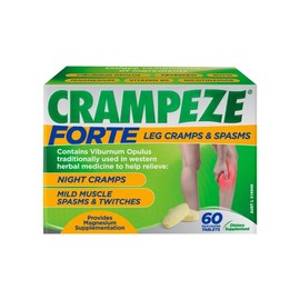 Crampeze Forte | Helps Relieve Leg Cramps & Spasms, Night Cramps, Mild Muscle Cramps and Twitches | 60 Tablets