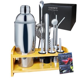 Cocktail Shaker Set Home Bar, Gift Exchange Ideas for White Elephant Christmas, Useful Bartender Accessories Bartending Kit, House Warming for Unisex Adults Martini Drink Maker for Coworkers