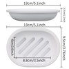 TOPSKY 2-pack Soap Dish, Soap Holder, Soap Saver, Easy Cleaning,