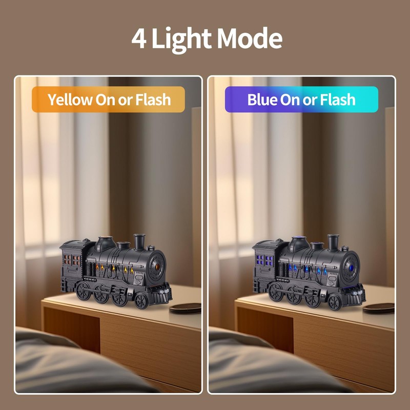 Humidifiers for Bedroom, Cool Quiet Steam Train Looking Mist Air