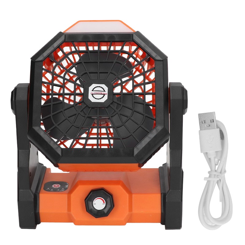 Outdoor Portable Fan Stepless Speed Control High Wind Fan Camping