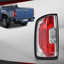 CROSSDESIGN Tail Light Tail Lamp Left Driver Side Red Lens Compatible with GMC Canyon All Terrain 2018-2020/Fit GMC Canyon Denali 2017-2022