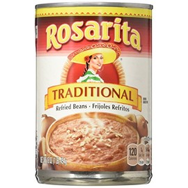 Rosarita Refried Beans 16oz Can (Pack of 12) (Traditional)