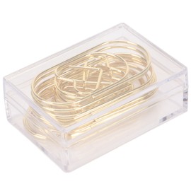 Paper Clips Prevent Slip Rust Proof Love Heart Shaped Decorative Cute Bookmark Metal Paperclips for Documents Gold