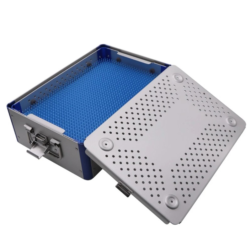 US Surgical Double Layers Sterilization Box Disinfection Box Sterilizing Tray