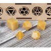 Crocon® Yellow Aventurine Platonic Solids Set 5 Pcs 15-20 mm