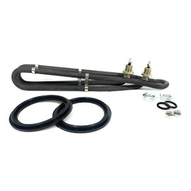 ALL SPA PARTS 4.0KW Incoloy Universal Flo-Thru Heater Element with Heater Union Gaskets (Replaces Balboa M7 Heat)