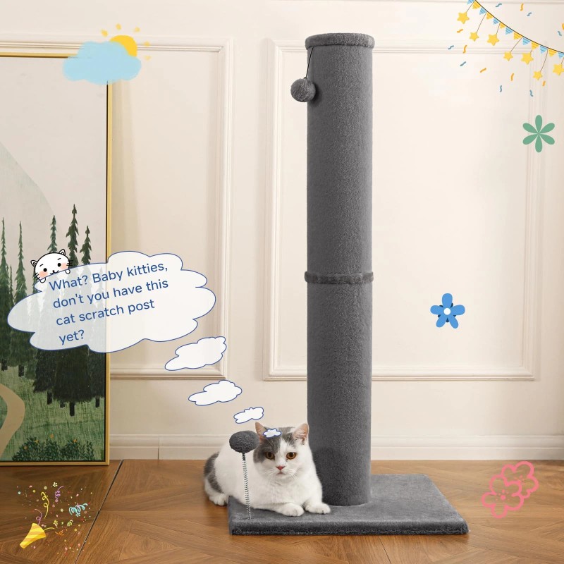 Cat Craft Bobcat Cat Scratching Post for Indoor Cats, Tall