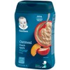 Gerber Probiotic Oatmeal and Peach Apple cereal helps expose babies