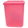 Tupperware Basic Bright Square Round Modular Canister 7.5c Pink