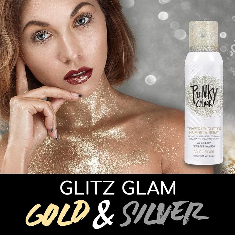 jerome russell B Wild Hair and Body Glitter, Gold/Silver, 3.5