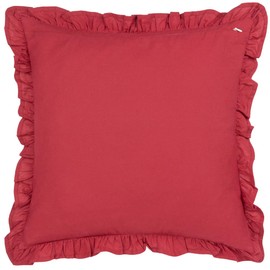 Paoletti Haven Floral Cotton Velvet Cushion Cover, 50 x 50 cm, Blushing Rose