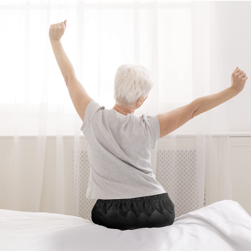 Incontinence Leak-Protection, Washable Pull-On Cover Pant, Advanced Duracool-Cool-Lightweight-Durable- Kleinert's (Black,