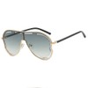 Azoxus Retro Large Aviator Sunglasses Womens Stylish Gold Rim Big