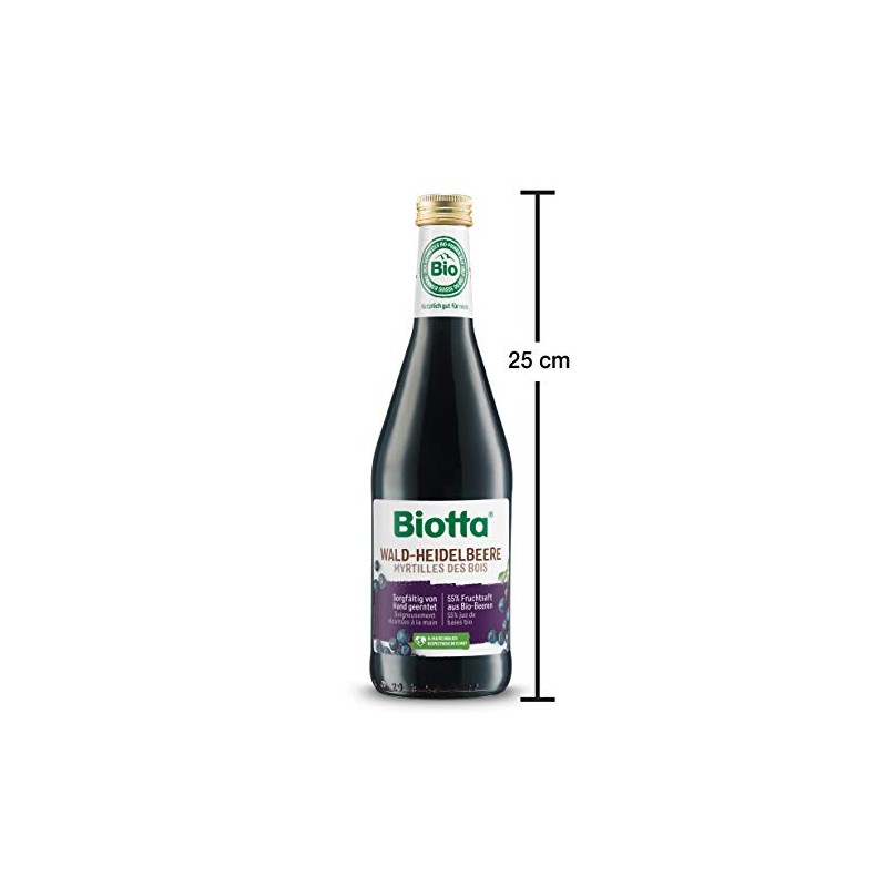 Biotta Blueberry Direkts.m.teaausz.+agave thicks. 500 ml