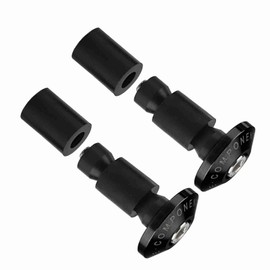 VOBOR Motorcycle Handlebar Ends, Universal Handlebar Plugs, Handlebar Weights Motorcycle Vibration Absorber, for Most Motorcycles with 22 mm (7/8 Inch), for Racing ATV Off-Road (Black)