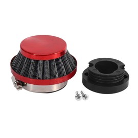 Tuperoymse 44Mm Air Filter for 47Cc 49Cc 2 Stroke Super Pocket Bike Upgrade Kit Mini Dirt Bike ATV Quad Aluminium Air Filter Set Red