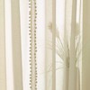 Treatmentex Boho Curtains with Pompoms, Eyelets, 140 cm Wide, Transparent